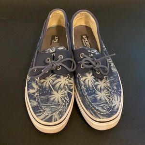 Hawaiian Print Sperry Topsiders Size 10.5 Men